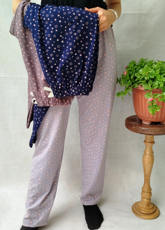 شلوار نخ پنبه خانگی