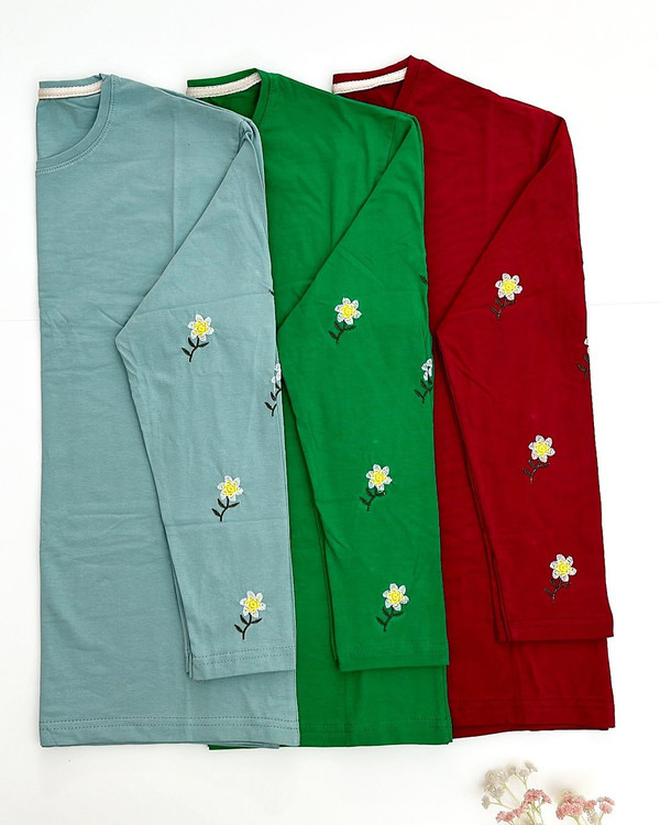 خرید بلوز و شلوار گلدوزی زنانه