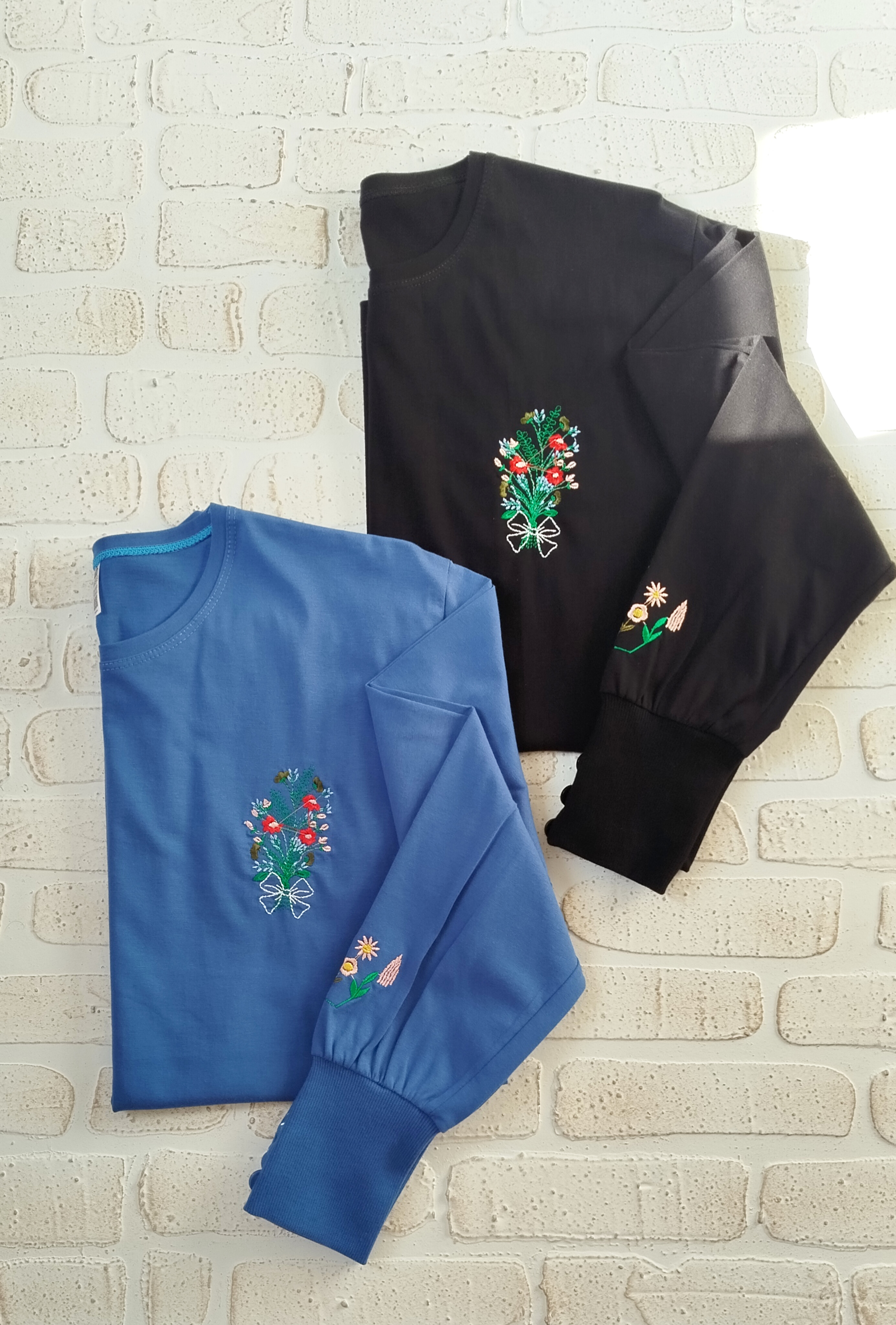 خرید تونیک گلدوزی آبی