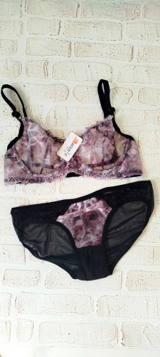 ست شورت و سوتین طرح آبرنگی