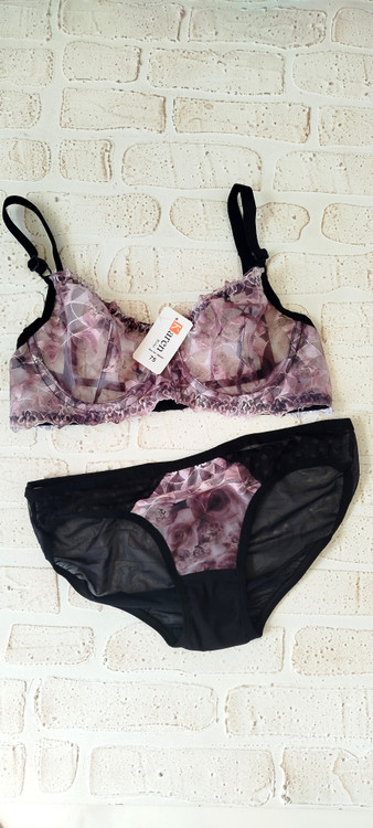 ست شورت و سوتین طرح آبرنگی