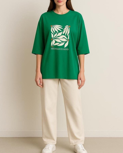 خرید ست نخ پنبه زنانه تیشرت و شلوارلانگ