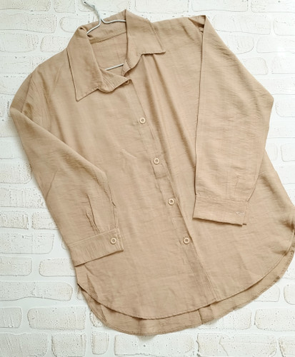 شومیز زنانه رنگ کرم