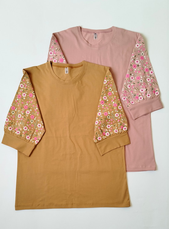 تیشرت شکوفه چاپ پفکی