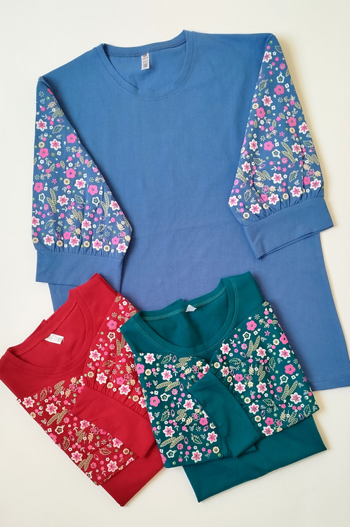 بلوز آستین سه ربع زنانه