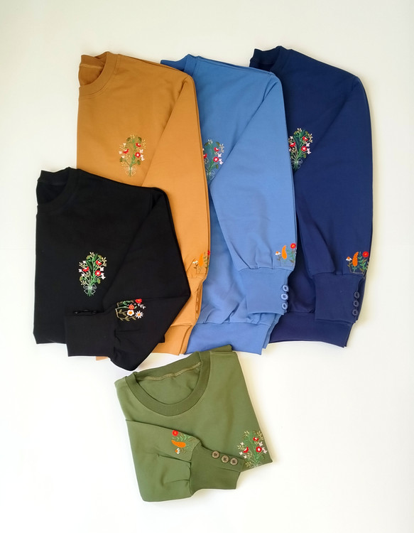 خرید بلوز نخ پنبه گلدوزی