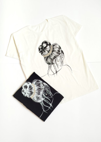 تیشرت نه پنبه نگیندار