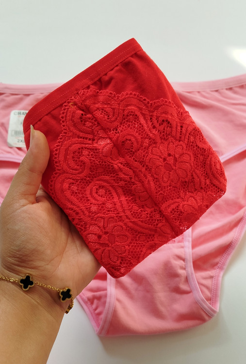 شورت نخ پنبه قرمز