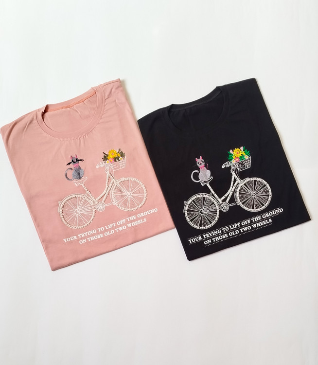 خرید تیشرت باکسی مروارید دوزی شده