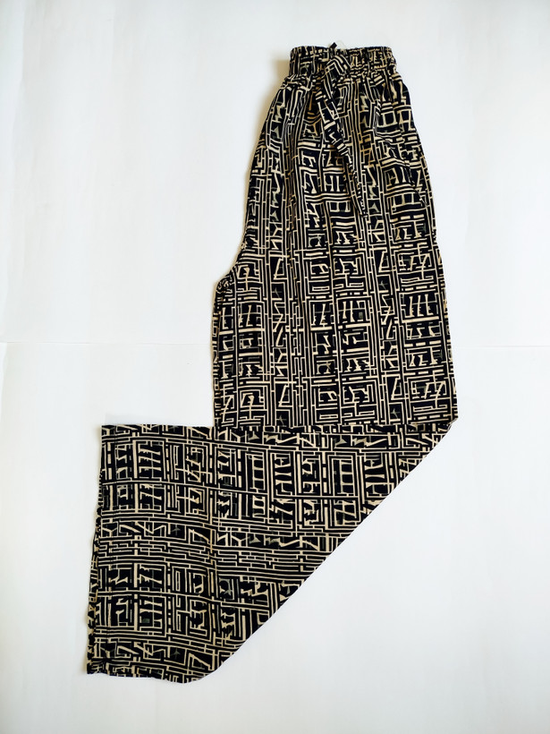 شلوار دامنی طرحدار نخ تایلندی کد ۲۱۹۱